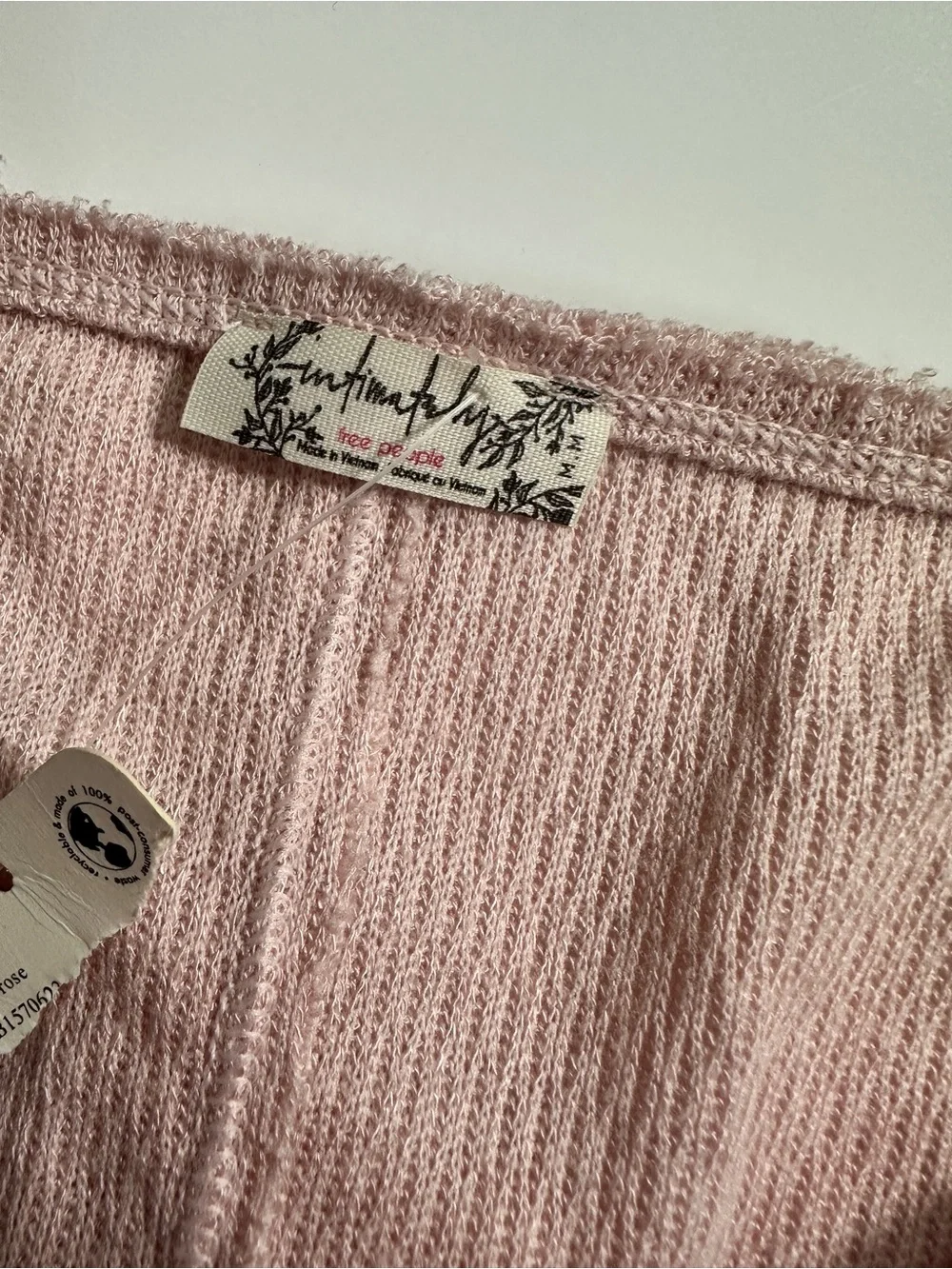 Free People We The Free Sloane Pink Henley Bodysuit NWT Thumbhole Top